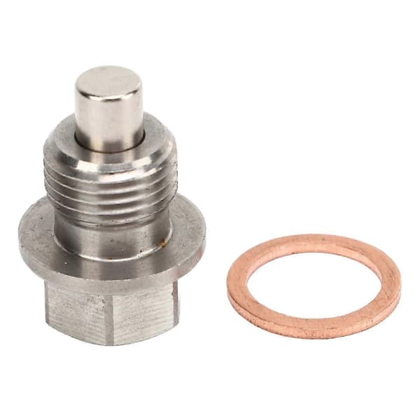 Motor magnetisk oljeplugg DP015 M14x1.25mm skruebolt bunnpanne mutterplugg rustfritt stål universell passform for bil