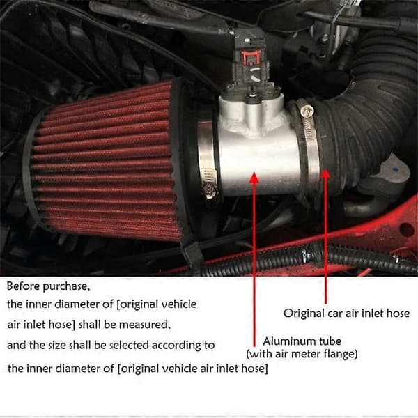 [2F]70mm XH-UN605 Bilmodifierad motorluftflödesmätarfläns insugssensorbas för Honda / Ford / Nissan