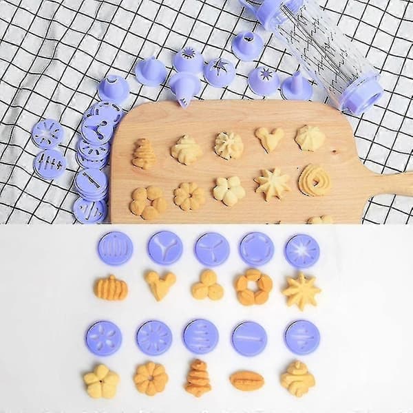 Kakformningsmaskin Pump Press Maskin Dekor Köksformverktyg Set[2F]