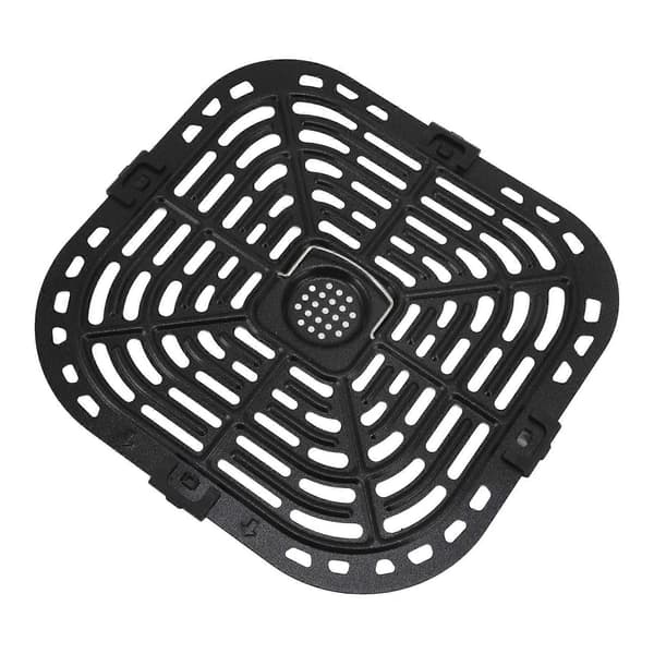 Firkantet 24x23cm Airfryer Erstatningsgrillpande 304 Rustfrit Stål Airfryer Erstatningsplade