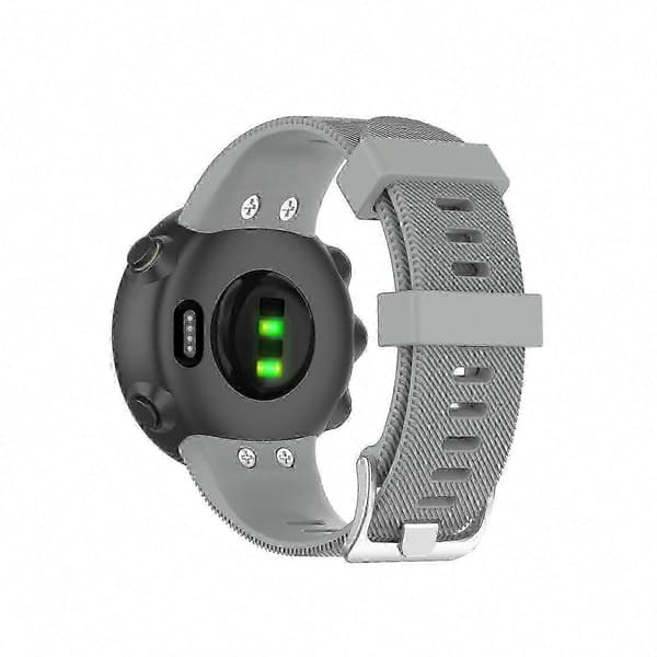 Garmin Forerunner 45 / 45S Silikonersättningsarmband Grey