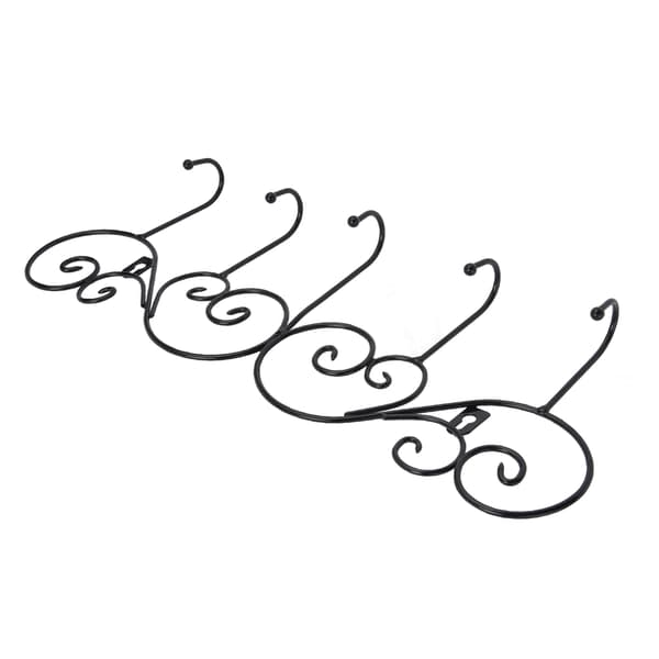 Wall Hanger with 5 Hooks Over Door for Towels, Clothes, Hats, Kitchen, Bathroom