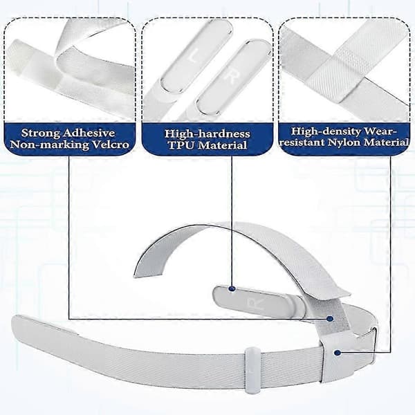 Justerbart ersättningshuvudband för Meta Quest 2-headset (tangentkapslar ingår ej)