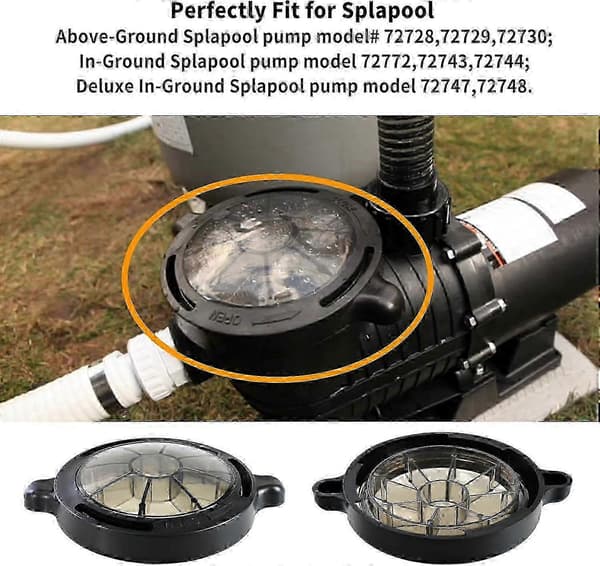 【2F】Ersättningspumpslock med O-ring för Splapool Pureline Deluxe-serien