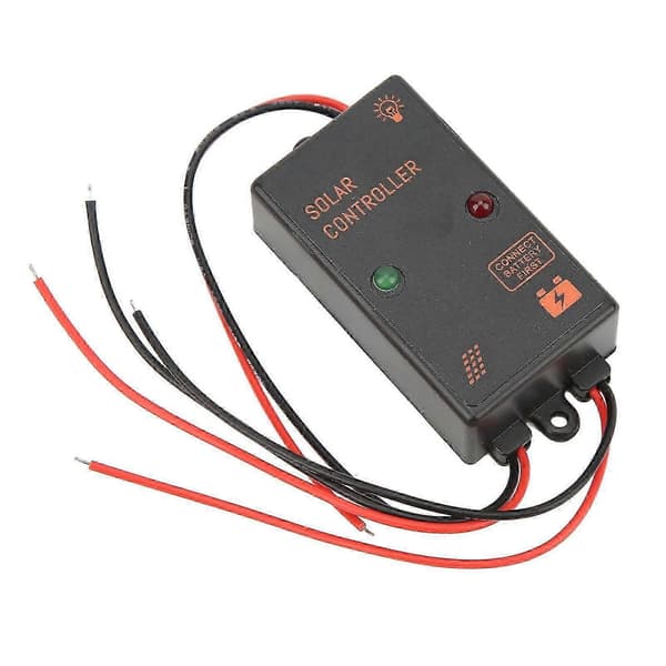 Solcellepanelkontroller IP67 Vanntett 24H Arbeid PWM Ladekontroller 5A 6V 12V Automatisk Justering