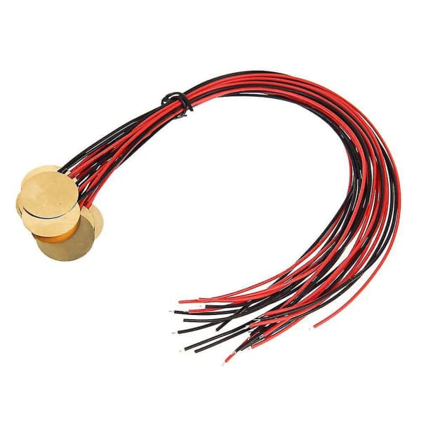 12 st. 27 mm Piezo-skivor med kablar Mikrofon Trumtrigger Akustisk Pickup