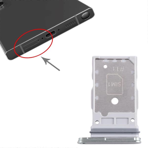 (Ny) För Samsung Galaxy S24 / S24+ 5G KOMPATIBEL SIM + SIM-kortfack Green