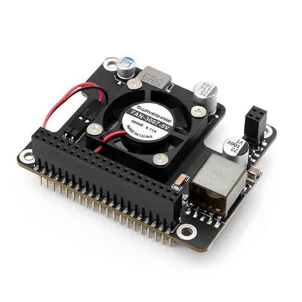 RDK X5 PoE-modul Power over Ethernet-udvidelseskort IEEE 802.3af/At Onboard køleventilator til D-Robo[2F]