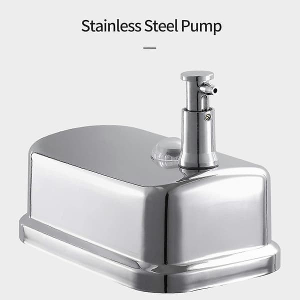 [2F]304 Mindre stål håndspritdispenser, dispenserbeslag til badesæt Restnt (1000ml) 800ml