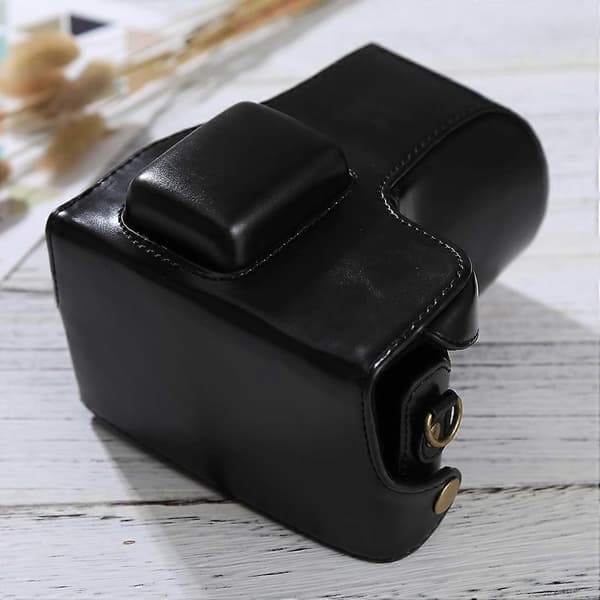 [2F]Full Body Camera PU Leather Case with Strap for Samsung NX300