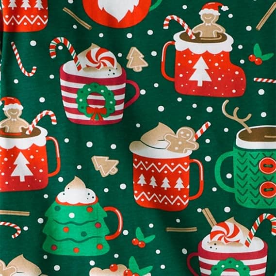Julepyjamassæt, matchende familieoutfits, perfekte til jul (Far størrelse M)