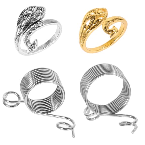 Heklespenning Ring Strikke Hekle Ring for Raskere Hekling 4 Stk Sett