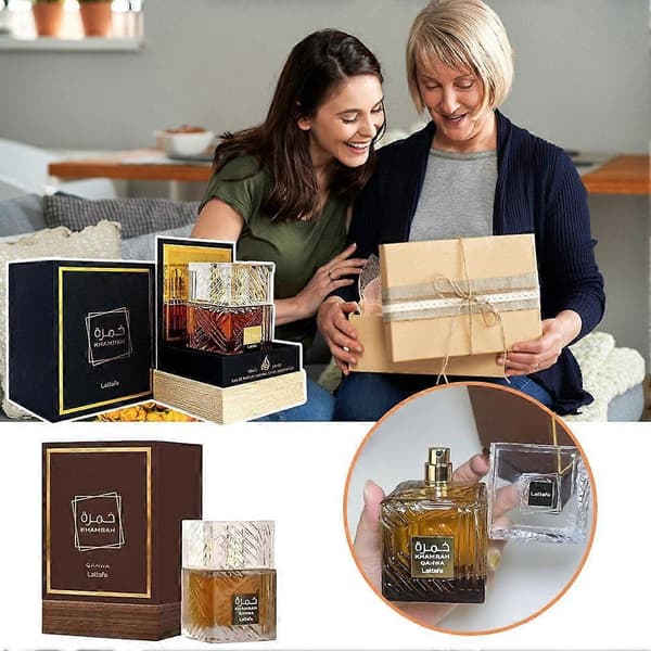 【2F】Arabisk Unisex Parfym 100ml Långvarig Traditionella Kryddor Gåva Black