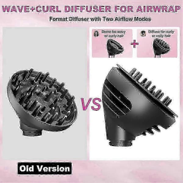 Våg- och lockdiffusor cylinderkam för Dyson HS01 HS05 HS08