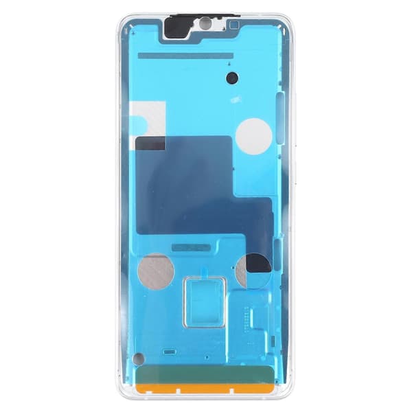 (Ny) Främre hölje LCD-ramramplatta för Xiaomi Mi Note 10 Lite M2002F4LG, M1910F4G White