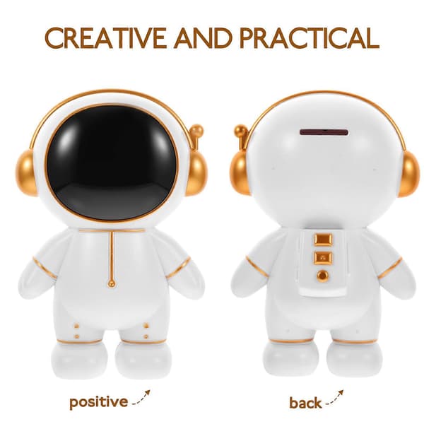 [2F]Spaceman Spargris Astronaut Spargris Leketøy Astronaut Figur Ornament for Gutter Jenter