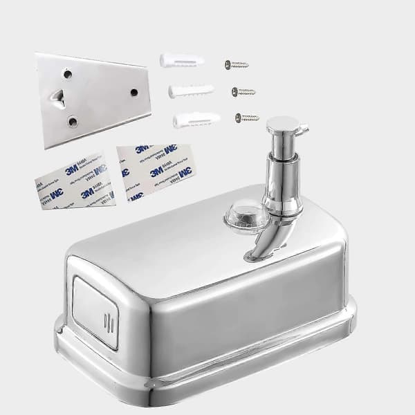 [2F]304 Rustfritt stål Hånddesinfeksjonsdispenser, Dispenserfeste for badesett Restnt (1000ml) 500ml