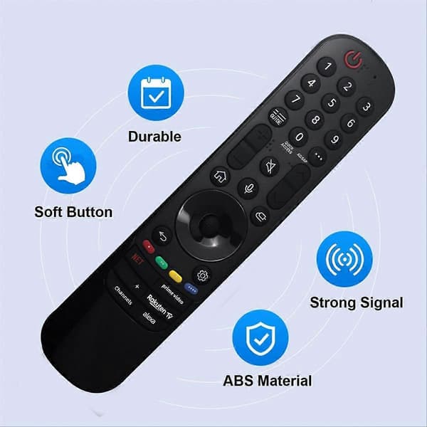 Erstatning MR24GA Stemme Magic Fjernkontroll AKB76045003 for TV Svart