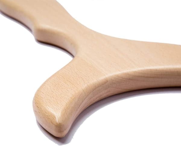 Gua Sha lymfemassageapparat af træ, velegnet til krop, ryg og nakke