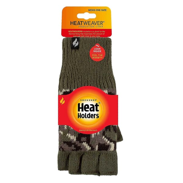 - Termiske fingerløse handsker Kompatibel med mænd Mørk Grå Dark Green One Size