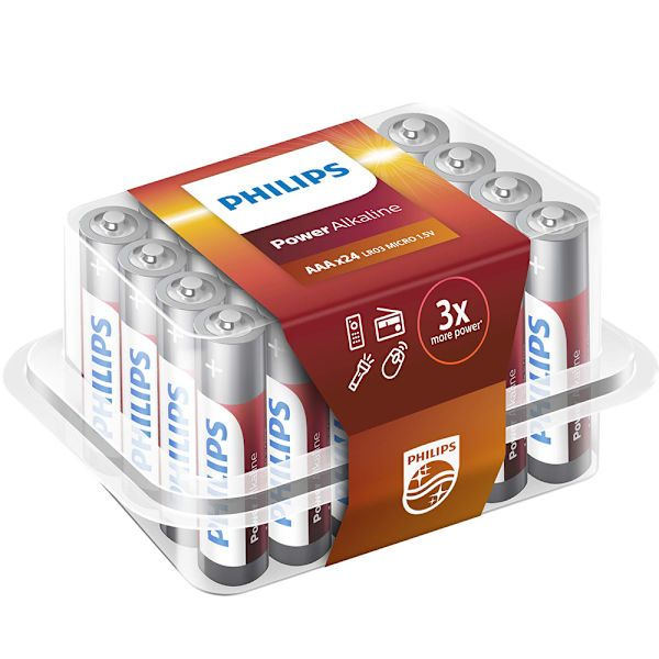 Philips Powerlife AAA-batterier 24-pakning