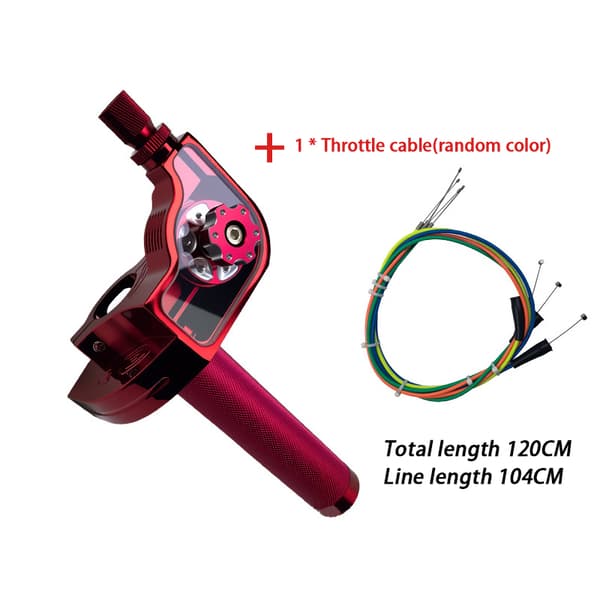 Motorcykel 22mm CNC Gasgreb Aluminium Med Kabel Aks—2f Throttle Cable