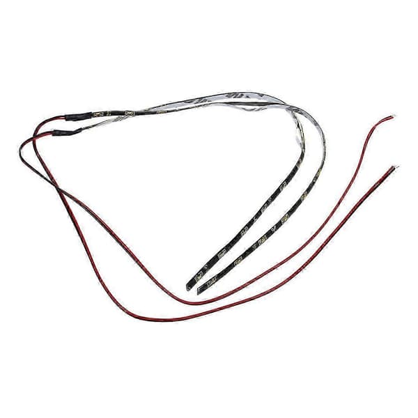 2x 30CM 15 SMD Side-emitting Side Shine Glow Fleksibel DRL LED Strip Lys Hvit White