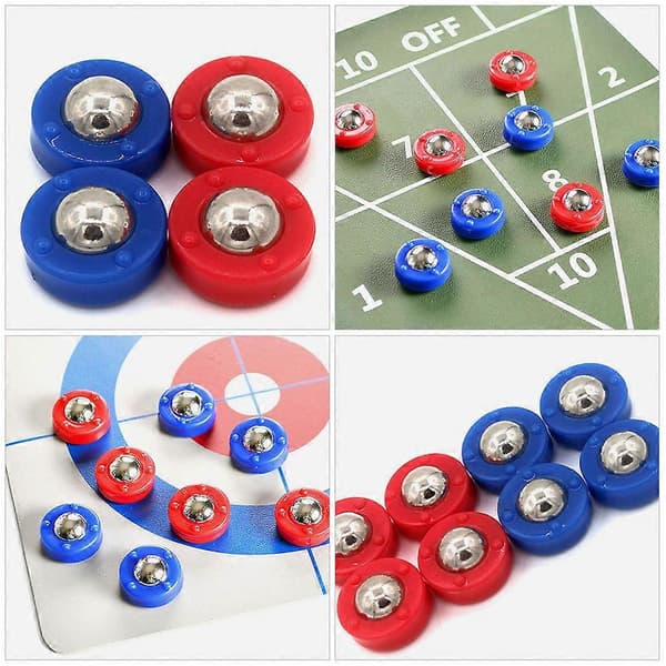Shuffleboard Pucker Mini Shuffleboard Erstatningssett for Bordspill 20 stk