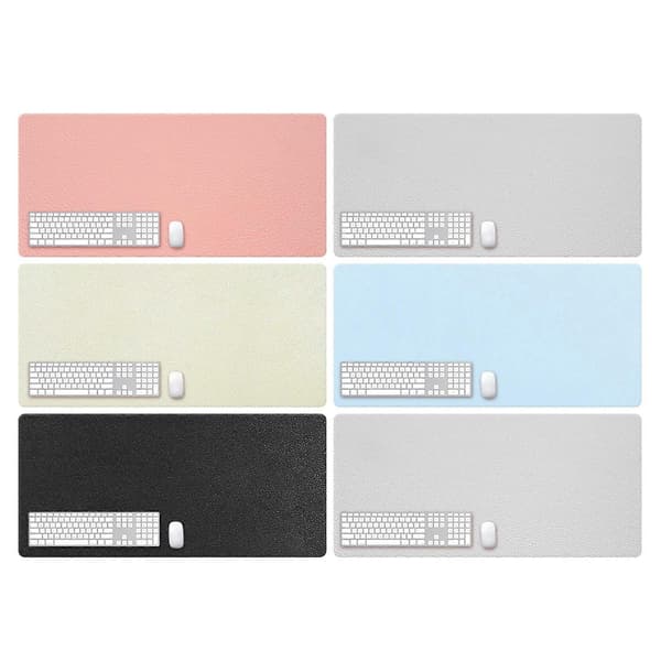 (Ny) ZD01 Dobbeltsidig PU Musematte Bordmatte, Størrelse: 90 x 40 cm