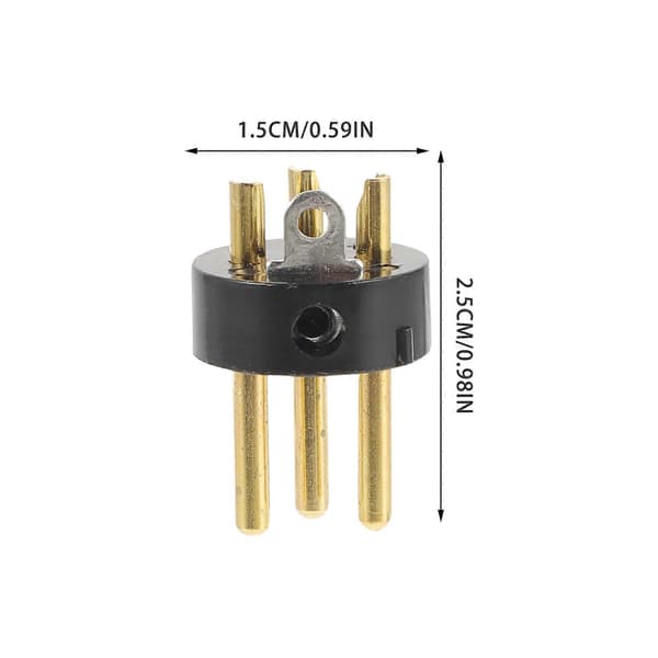 XLR-kontakt lydkonverteringshode for mikrofon 10 stk metall ABS holdbar