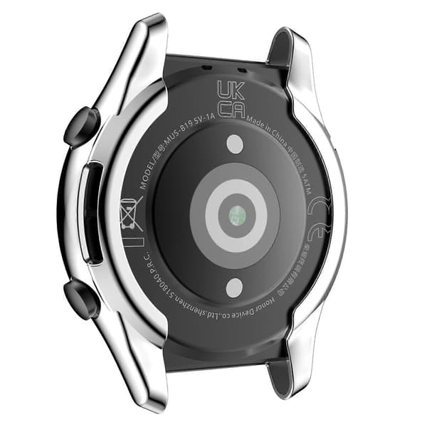 For Honor Watch GS 3 Full Coverage TPU Electroplating Watch Case Silver