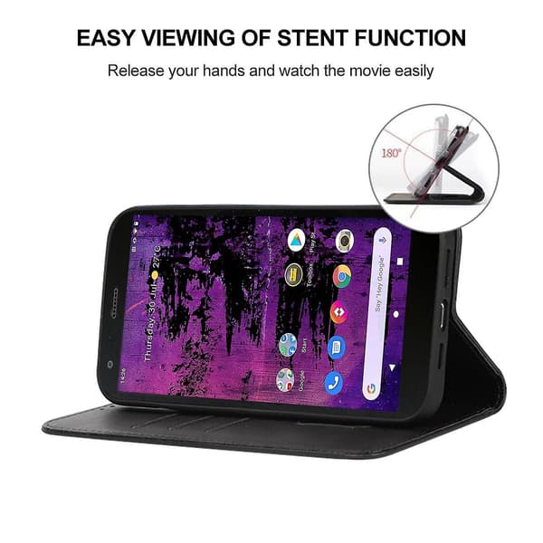 Magnetisk læderetui til Cat S62 Pro Black