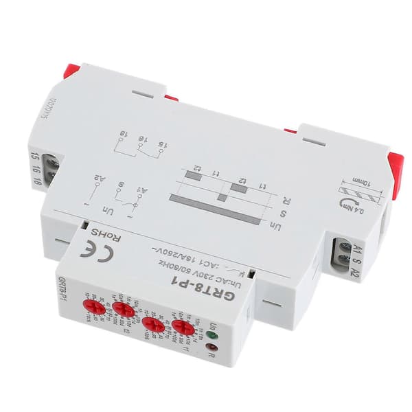 AC230V elektroniskt upprepningsrelä LED-indikator ABS pulsutgång timerrelä DIN-skena
