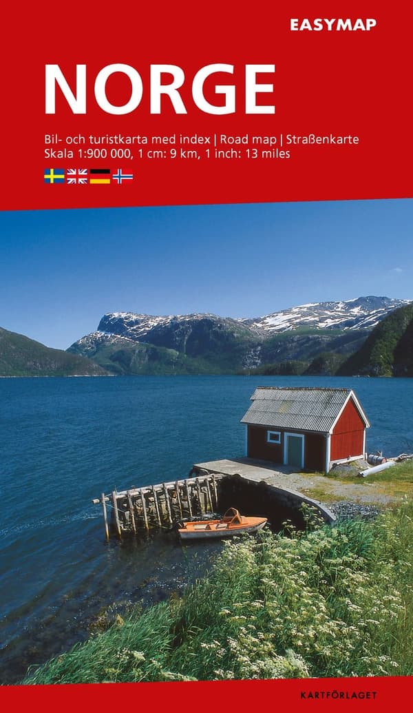 Norge EasyMap, Kortforlaget 1:900.000 9789189427723 108