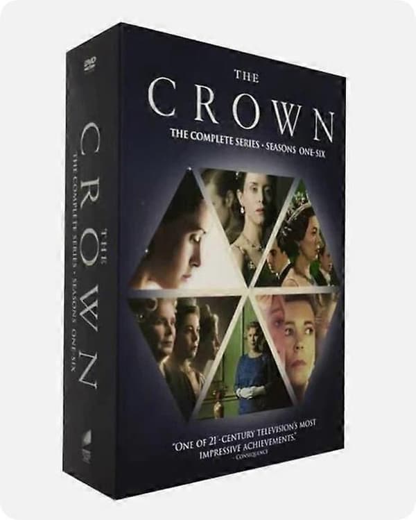 【2F】The Crown Sæson 1-6 samling [DVD, 24-disc, indpakket] Ny