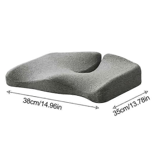 Kontorstolspude i memoryskum Bilsædepude Ortopædisk pude Balde Haleben Pude Light Gray