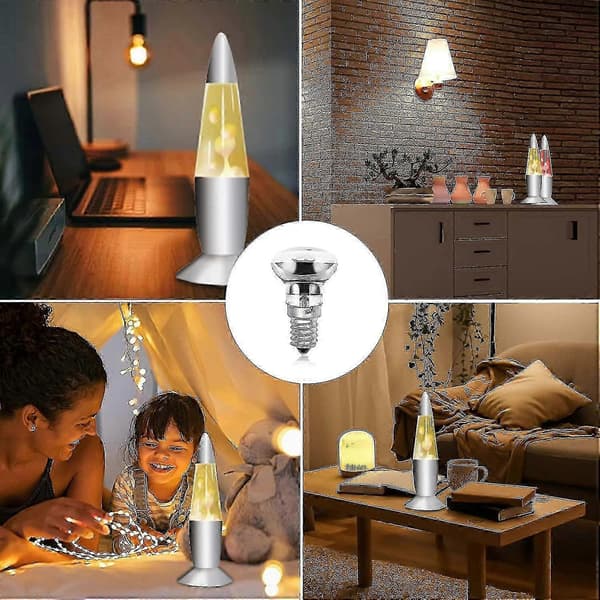 30w E14 R39 Lavalampereflektorlampe, dimbar E14-sokkel R39-lampe, Ac-240v 4-pakning