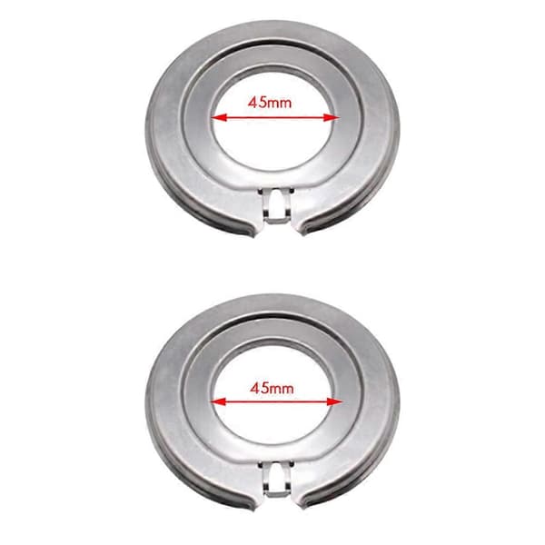 2 stk. 45 mm ABS-sensorholderplade, kompatibel med Renault Clio Espace Laguna MK2/3/4 Megane ABS-ringplade X8R0208 Silver