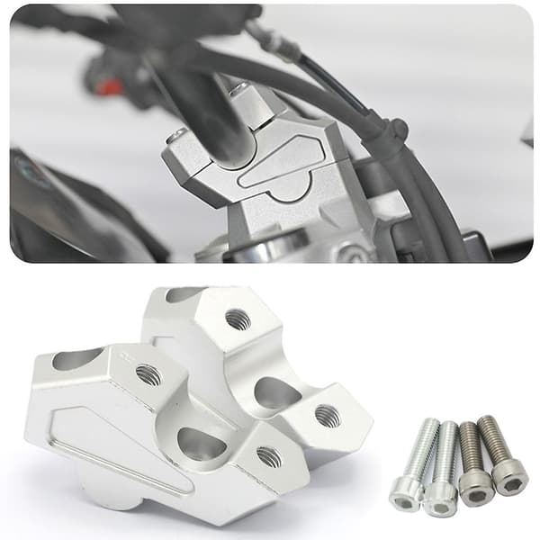 For Motorsykkel Styreløfter-Riser Stangfeste Håndtaksklemme Universal 22mm 2stk