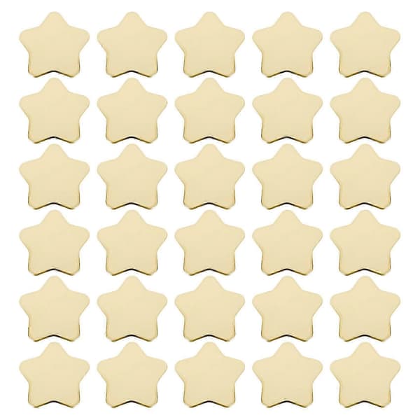 30 st stjärnpapperstallrikar guld engångsfesttallrik pentagram middagstallrik för tillbehör, guld