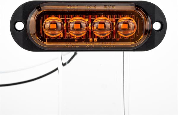 10X 4 LED Sidemarkeringslys 12/24V LED Positionslys Trailerlampe 3000K Advarselslys Til Lastbil RV Campingvogn