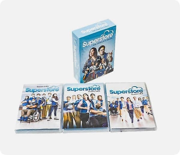 Superstore: Hele serien sesong 1-6 (DVD, 16-disc bokssett) Ny