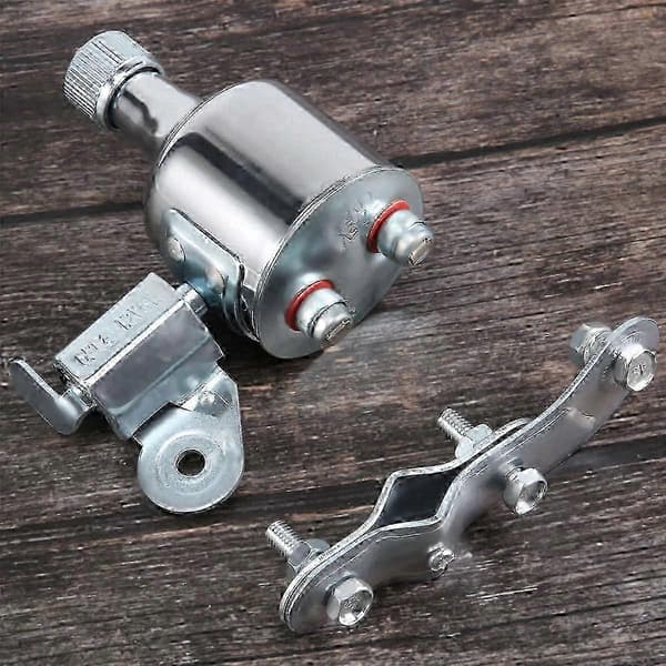 12V 6W Sykkel Dynamo Strømgenerator Kit med Friksjonsmotor for Bak-/Frontlys Silver
