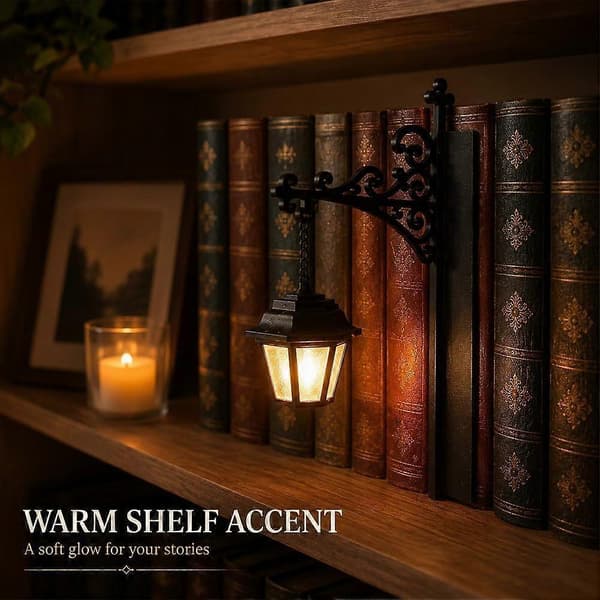 Miniature 3D træpuslespil, elegant varm LED-belysning, hyggeligt hjemmemiljø til biblioteket Lantern