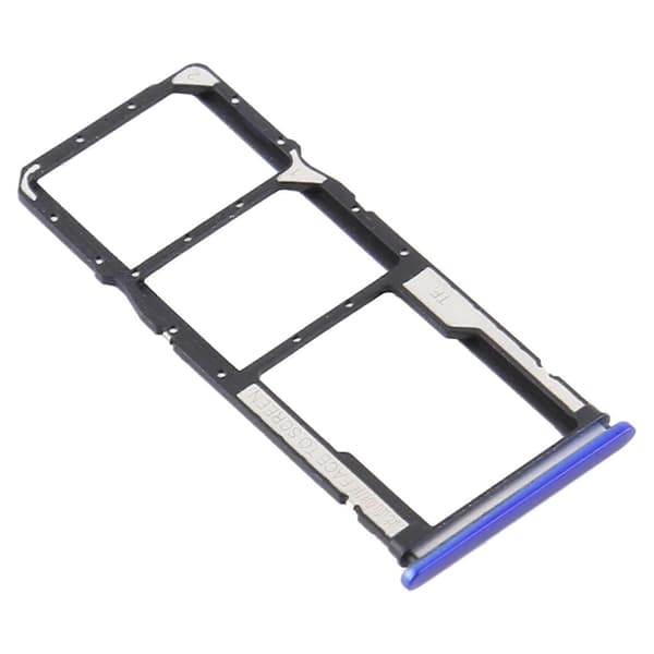 (Ny) SIM-kortskuff + Micro SD-kortskuff for Xiaomi Redmi 9/Poco C31 Blue