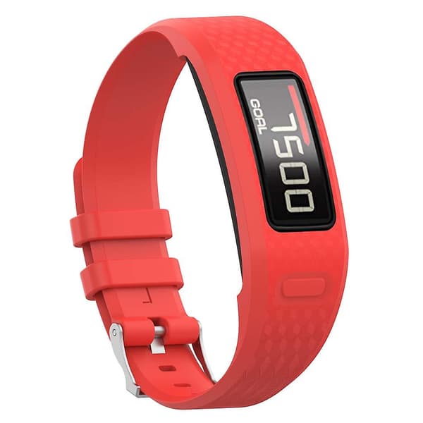 för Vivofit 1/2 Silikon Klockarmband Armband Slitstarkt Red