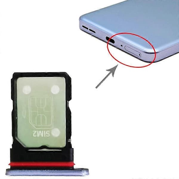 (Ny) For OnePlus Ace 3V PJF110 SIM + SIM-kortskuff Purple