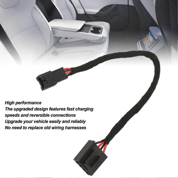 USB A til USB C-adapterkabel Oppgradering Oppdatering Ledningsnett Erstatning for Tesla Model 3 2017 til 2020