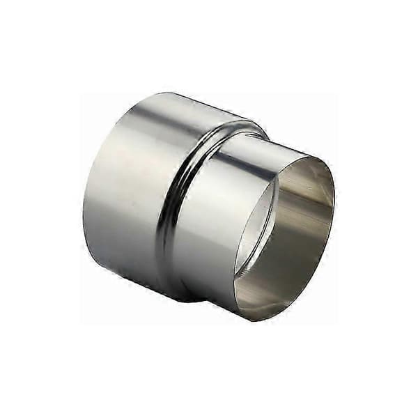 Røgrørstilslutning til skorstenskanal - reduktionsrør i rustfrit stål 80mm 60mm adapter