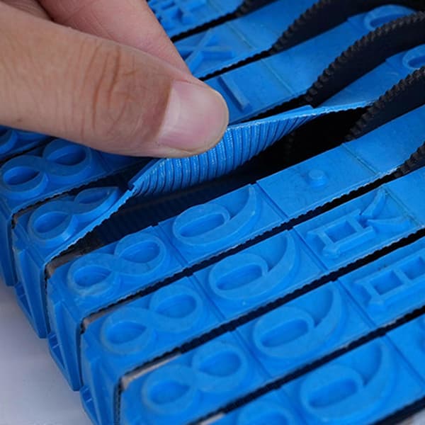【2F】Nummerstempel Rullende Nummerstempel Datostempel 0-9 Nummereringsstempel Justerbart Nummerstempel Kontorstempel i Plast